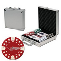 Poker chips set with aluminum chip case - 100 Diamond chips